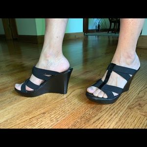 Black Charles David wedges